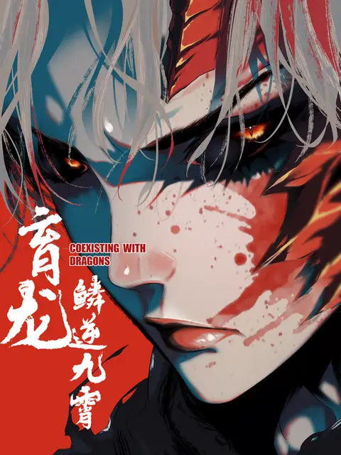 Dragon Rearing Scales Against the Sky